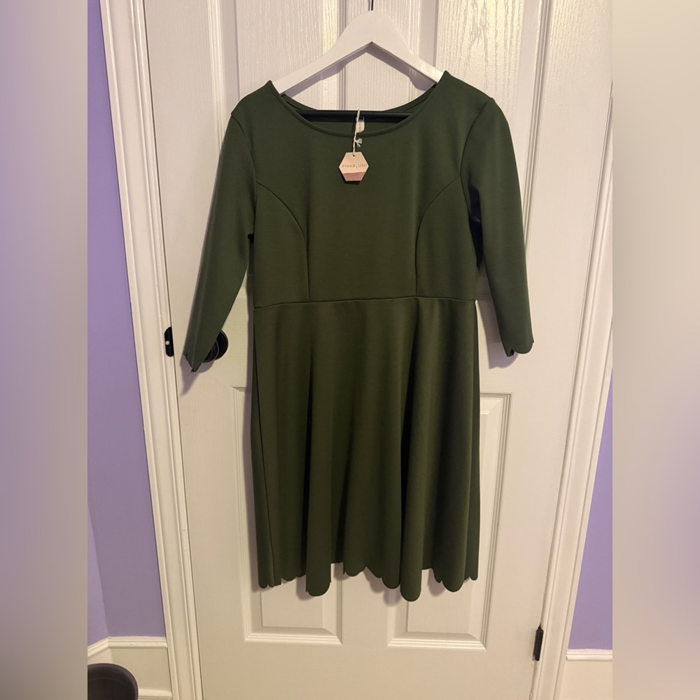 Pinkblush Olive Green Maternity Dress